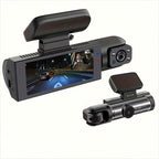 Dash Camera Front And Inside,3.16inchdash Cam 1080P, G Sensor HD Night Vision Loop Recording Wide Angle Car DVR (blue Photodiode Position Is Random)