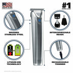 Wahl 9818 All in One Hair Beard and Nose Shaver Trimmer for Men &