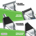Wahl 9818 All in One Hair Beard and Nose Shaver Trimmer for Men &