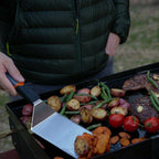22" Griddle with Hood, Foldable Legs, Adapter Hose Tabletop Versatile