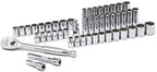 GEARWRENCH 49 Pc. 1/2" Drive 6 Pt. Socket Set, Standard/Deep, SAE/Metric - 80700D