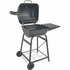 26" Mini Barrel Charcoal Grill W Side Shelf Black CBC1760W