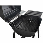 26" Mini Barrel Charcoal Grill W Side Shelf Black CBC1760W