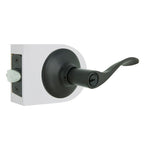 Zacoti Matte Black Keyed Entry Door Lever