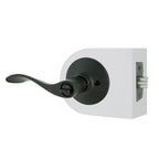 Zacoti Matte Black Keyed Entry Door Lever