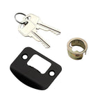 Zacoti Matte Black Keyed Entry Door Lever
