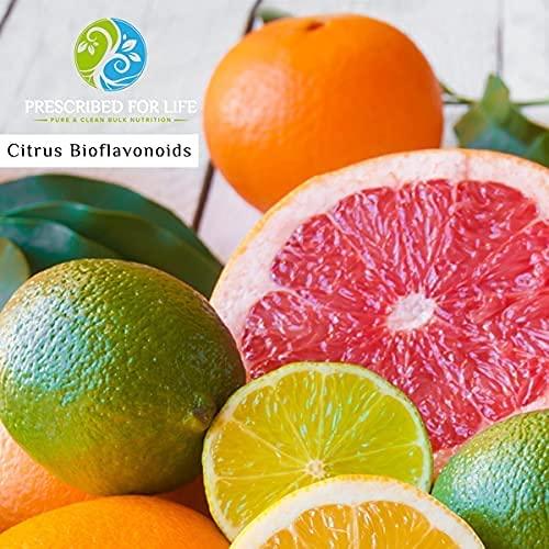 Prescribed for Life Citrus Bioflavonoids Powder | Pure Powdered Flavonoid Complex for Antioxidant, Circulation, & Ear Health Support (Citrus Limonium, Paradisi, Sinensis) 25 kg