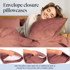 LuxClub 7 PC Split King Sheet Set Bamboo Sheets Deep Pockets 18" Eco Friendly Wrinkle Free Cooling Sheets Machine Washable Hotel Bedding Silky Soft - Salmon Pink Split King