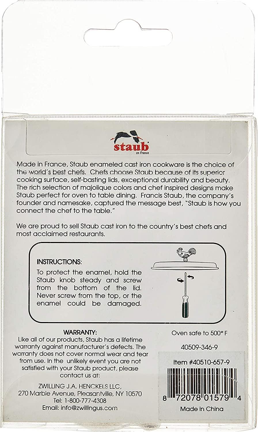 STAUB 40510-657-9 Animal Knob, One Size, Pig