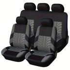 9pcs/Set 5 Seats Car Seat Covers, Breathable Split Automotive Front Rear Seat Cushion Covers, Vehicle Seat Protectors Universal For Cars, Trucks,