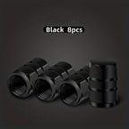 4/8pcs Aluminum Alloy Tire Valve Caps - Dustproof &amp; USA AIR Compatible - For Cars, Motorcycles &amp; Trucks