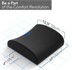 Everlasting Comfort Seat Cushion &amp; Lumbar Support Pillow Combo (Patented) - Chair Pads Reduce Tailbone Pressure &amp; Improve Back Comfort - Multi-Use Gel Infused Memory Foam Chair Cushions for Home, Car