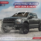 Autoamerics 1-Piece Windshield Sun Shade Dark Camo American Flag USA  - Foldable Car Front Window Sunshade for Most Sedans SUV Truck - Blocks Max UV Rays and Keeps Your Vehicle Cool - Large