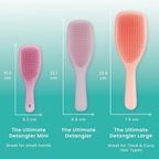 Tangle Teezer The Large Ultimate Detangling Brush, Dry and Wet Hair Brush Detangler for Long, Thick, Curly and Textured Hair, Peach Glow