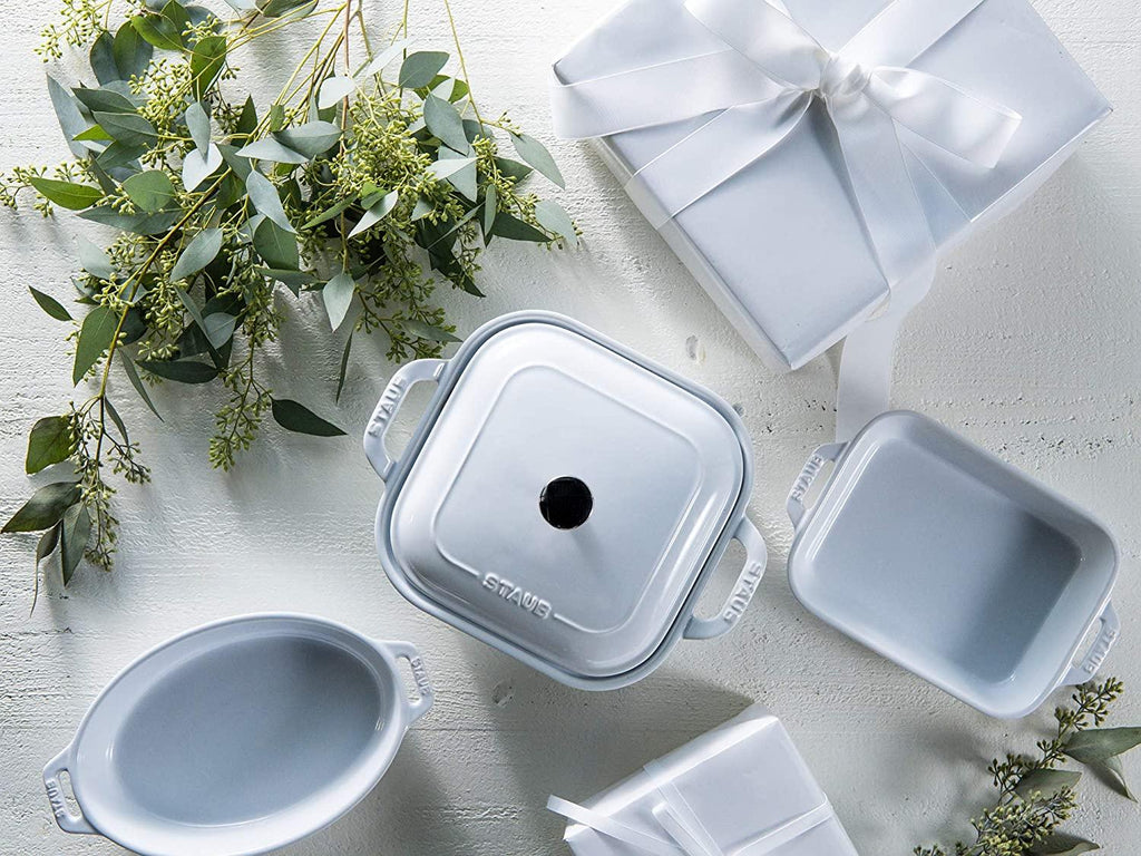 STAUB Ceramics Baking Dish Set, 4 pc, White