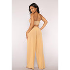 see through wide leg high waist trousers