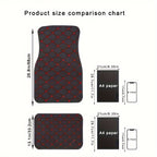 4pcs Car Floor Mats Universal Waterproof Front Rear Full Set Auto Rugs Leather Car Carpet Accessories Interior