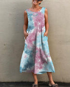 tie dye/print casual overalls cropped pants jumpsuits