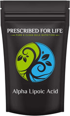 Prescribed for Life Alpha Lipoic Acid Powder | Essential Cofactor for Energy Metabolism | Heart, Brain, and Eye Health | Natural, Gluten Free, Vegan, Non-GMO, 10 kg