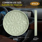 Car Cup Coaster [4 Pack] ME.FAN Silicone Car Coasters/Cup Mats - 2.75In Universal Non-Slip Recessed Car Interior Accessories - Car Cup Holder Insert Coasters Desert Sage