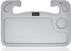 EcoNour 2 in 1 Car Steering Wheel Tray (Grey) | Multipurpose Car Steering Wheel Desk for Laptop and Food | Car Tray for Eating | Steering Wheel Accessories