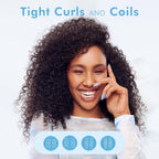 Tangle Teezer The Naturally Curly Ultimate Detangling Brush, Dry and Wet Hair Brush Detangler for for 3C to 4C Hair, Purple Passion
