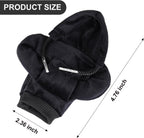 ZHSMS Gear Shift Cover, Universal Shift Knob Cover, Funny Sweater Hoodie for Gearshift, 4.7 Inch Car Shifter Stick Protector Decoration (Black White)