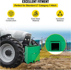 BestEquip 3 Point Ballast Box, 800lbs Capacity Hitch Ballast Box, Standard 2'' Hitch Receiver, Tractor Ballast Box with 5cu.ft Volume, Heavy Duty Steel, Fits Category 1 Tractor Attachment,Green