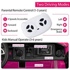 Uenjoy 2 Seater 12V Electric Kids Ride On Car Mercedes Benz AMG GTR Motorized Vehicles with Remote Control, Battery Powered, LED Lights, Wheels Suspension, Music, Horn, Pink