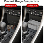 SINGARO Coin Holder for Car, Universal Car Coin Change Organizer, Car Coin Holder Compatible with Coins of Different Sizes, Car Interior Accessories, Suitable for Most Cars, Trucks(Gray)