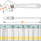 CS UniEX501-18A Non-SparAluminum Bronze (Albr) 450Mm (18In) Adjustable End Wrench