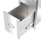 Steel BBQ Double Door Drawer Access Outdoor Kitchen 20x13x20" US