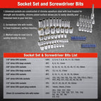 Tool Set Hand Tools For Car Repair Ratchet Spanner Wrench Socket Professional Bicycle Car Repair Tool Kits (Color : W003066A)