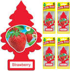 LITTLE TREES Air Fresheners Car Air Freshener. Hanging Tree Provides Long Lasting Scent for Auto or Home. Strawberry, 24 Air Fresheners