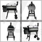 ZPG-7002C2E Pellet Grill BBQ Smoker Digital Control 697 sq. in.