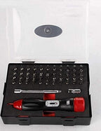 Screwdriver 47pcs swivel lock Preset Torque wrench screw Driver Portable auto truck repairing hand tool - (Color: XXX003A05)