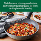 Ballarini Parma Forged Aluminum 3.8-qt Nonstick Saute Pan with Lid, Made in Italy