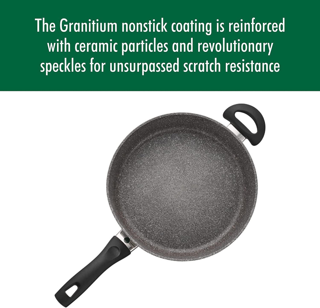 Ballarini Parma Forged Aluminum 3.8-qt Nonstick Saute Pan with Lid, Made in Italy