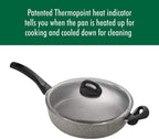 Ballarini Parma Forged Aluminum 3.8-qt Nonstick Saute Pan with Lid, Made in Italy