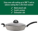 Ballarini Parma Forged Aluminum 3.8-qt Nonstick Saute Pan with Lid, Made in Italy