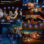 1 Pack 8 Modes LED RV Camping Outdoor Picnic Party LED Decoration RV Exterior Lighting Party Lighting