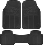 BDK ProLiner Floor Mats for Cars Trucks SUV, Black 3-Piece Heavy Duty Car Mats with Universal Fit , All Weather Car Floor Liners