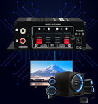 400W Mini Power Amplifier: Get Crystal Clear Audio With 2.0 Stereo Sound For Home/Car Theater System