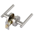 Italica Satin Nickel Privacy Bed/Bath Door Lever Set