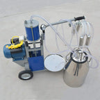 TBVECHI MilMachine, 25L Electric MilMachine Piston Vacuum Pump MilPump with Bucket,  Steel Cow MilMachine MilEquipment Milker Machine
