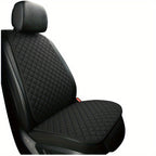 Car Seat Cover, Breathable Flax Four Seasons Car Seat Cushion Protector Pad Front Pad Fit For Most Cars Front Chair Cushion