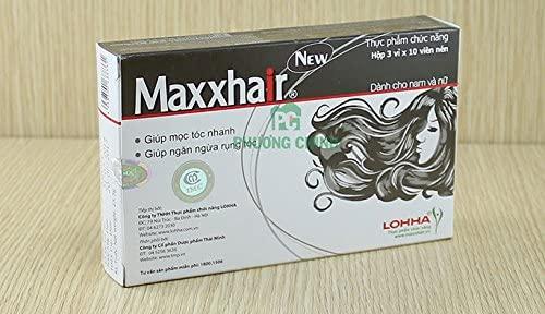 10 Boxes - Maxxhair Help for Hair Strong, Enhances The Health of The Hair - Thuốc Mọc Tóc Maxx Hair