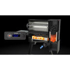 Charcoal Grill Smoker Digital Temp Cart-Style Bluetooth Steel Black