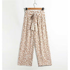 summer high waist wide trousers