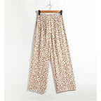 summer high waist wide trousers